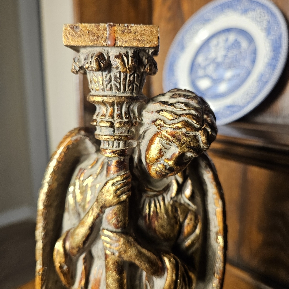 Vintage Bombay Company Guardian Angel Candle Holder Christmas Decor. - Picture 3 of 11